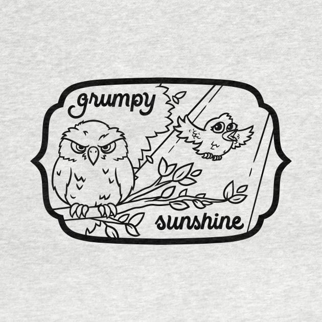 Grumpy Sunshine Birds by polliadesign